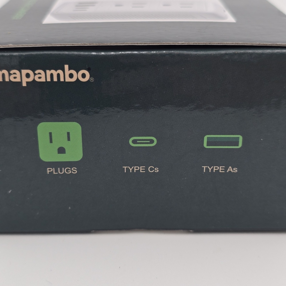Mapambo 220V to 110V Voltage AC  Converter European To US 2 USB A Port 2 USB C I - Picture 5 of 8